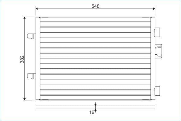 VALEO 817602 Climate Radiator (Condenser) for Clio 1.5 dCi 82Bg — Radiators & Fans