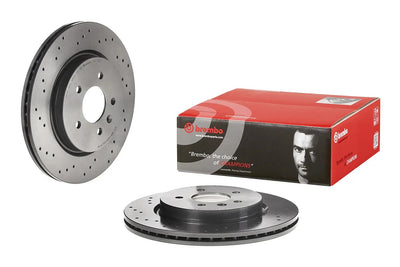 Brembo 09.C711.21 Brake Disc Rear UV Coated Opel — Brake Rotors & Drums