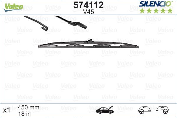 Valeo 574112 Wiper Blade 450mm P106 P205 Saxo Polo III (Yt) — Wipers