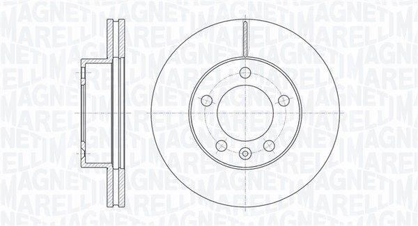 Magneti Marelli 361302040622 Front Brake Disc Renault Master III — Brake Rotors & Drums