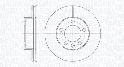 Magneti Marelli 361302040622 Front Brake Disc Renault Master III — Brake Rotors & Drums