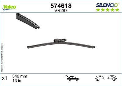 Valeo 574618 Rear Wiper Tarraco Octavia Karoq T-Roc Golf VIII Caddy 17 > > — Wipers