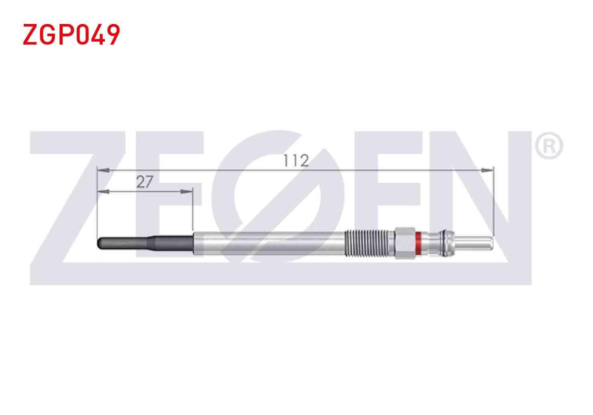 Zegen ZGP049 Glow Plug 5V Citroen Berlingo 1.6 HDi 2008-/ C3 II 1.6 HDi 2009-2016 / Citroen C4 (B7) 1.6 HDi 2 — Coils & Plugs