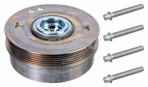swag crank pulley with bolt for f45 f46 series, technical specs of swag crank pulley SWAG Crank Pulley 33101609 with Bolt for F45 F46 Series | Ideal for Car Owners and Mechanics SWAG Crank Pulley and Bolt - F45 F46 Series swag, crank-pulley, automotive-parts, car-maintenance, mechanics, engine-components, f45-f46-series, vehicle-upgrade, ai-generated, car-owners
