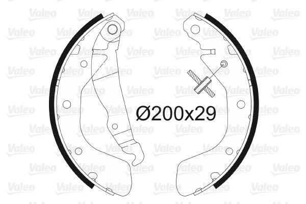 Valeo 562077 Brake Drum Brake Pad Opel Corsa A/B/C Astra F Tigra — Brake Pads