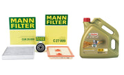 mann seat leon 1-4 ecotsi maintenance kit, 5w-30 motor oil and filter set for seat leon Mann Seat Leon 1.4 EcoTSI Maintenance Kit - Complete Set for 2012+ Models | 5W-30 Motor Oil, Filters Included Mann Seat Leon 1.4 EcoTSI Maintenance Kit seat-leon, maintenance-kit, mann, car-owners, mechanics, motor-oil, filters, auto-parts, ecotsi, ai-generated