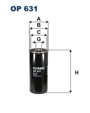 Filtron OP631 Oil Filter Volvo FH 400 D13a400 D13b400 2005- | Set of 6
