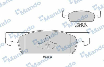 MANDO MBF015282 Brake Pads - Clio IV, Logan, Sandero