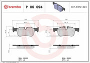 brembo-p06094-rear-brake-pads, brembo-brake-pad-specifications BREMBO P06094 Brake Pads - Rear for BMW F40-F45-F46-F48 | Mini F54-F60 BREMBO P06094 Brake Pads - Rear for BMW Models brembo, brake-pads, bmw, car-parts, rear-brake, auto-accessories, fren-balatası, fren-sistemi, ai-generated, bmw-enthusiasts