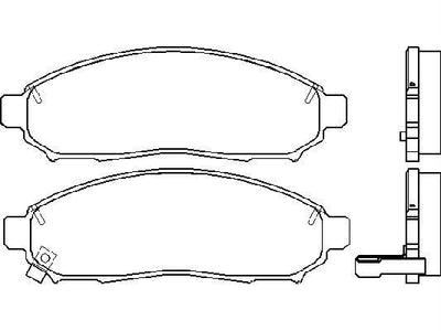 MGA 55404 Brake Pad Brake Front-(Nissan Navara 04 > 10 / Patfınder 05 > 11) 17 Rim — Brake Pads