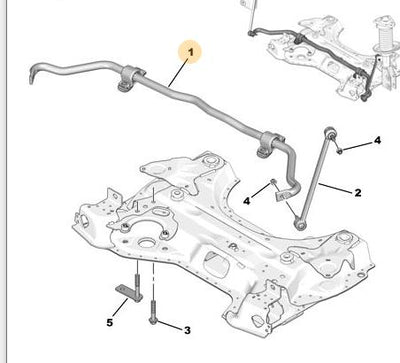Citroen Berlingo 2019-2024 Front Sway Bar - Original 1.5 Diesel Component — Citroën, Sway Bars & Links
