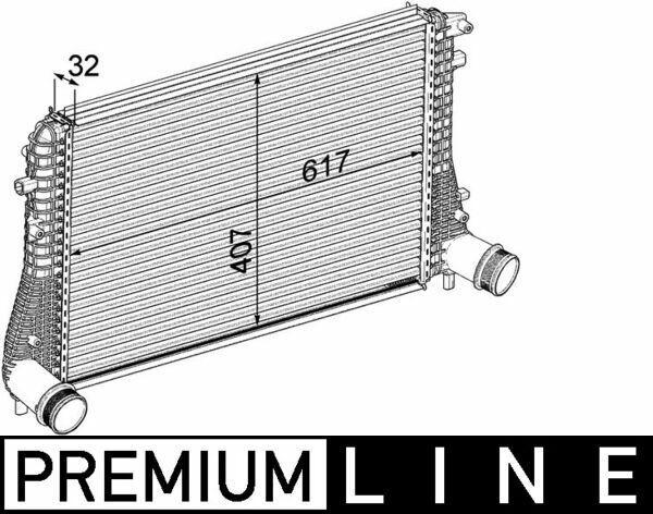 MAHLE Turbo Intercooler CI207000P - Fits Caddy, Golf VI and 2 more models — Turbo & Supercharger