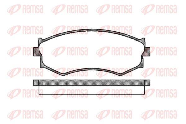 REMSA 0287.00 Brake Pad — Brake Pads
