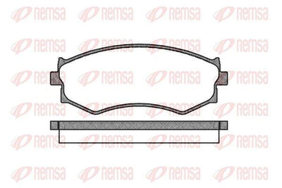 REMSA 0287.00 Brake Pad — Brake Pads