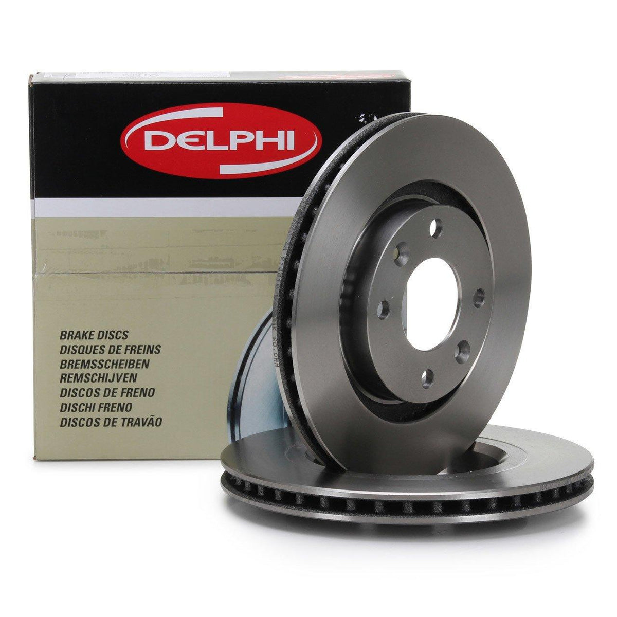 Delphi BG4166 Front Brake Disc Air Citroen DS5, C4 II and 2 more models — Brake Rotors & Drums