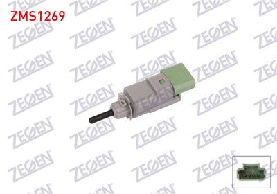 Zegen ZMS1269 Brake Light Switch 4 Pin Renault Megane IV 2016-/ Talisman 2016-/ Scenic IV 2016