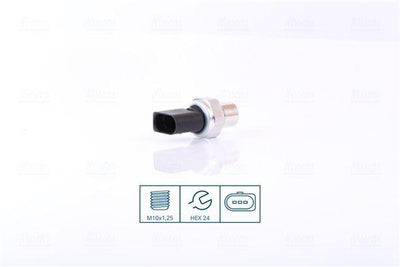 Nissens 301101 A/C Pressure Sensor VW Crafter 17- Golf 13- Passat 15- Audi A3 13-16 A4 13-16 Leo — Vehicle Sensors & Switches