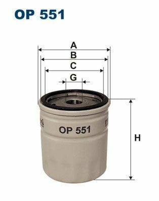 FILTRON OP551 Oil Filter - Corsa.A — Oil Filters