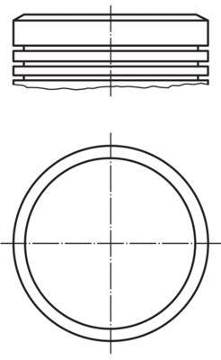 Mahle 0400400 Motor Piston Ring P307 P206 Partner II Berlingo II C3 C4 Tu5jp4 (1.6 16V) 78,50mm (Std) — Pistons & Rotating