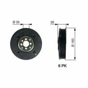 gates crank pulley TVD1004, gates crank pulley specifications GATES TVD1004 Crank Pulley - Precision Engineered, 6 Groove Design for Mechanics and Automobile Owners | 6.3 in Diameter GATES TVD1004 Crank Pulley | 6 Groove, 160 mm gates, crank-pulley, automobile-parts, mechanics-tools, engine-parts, auto-repair, car-parts, aftermarket-replacements, pulley-systems, ai-generated