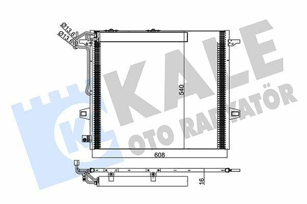 Kale Radiator 342630 - Climate Radiator for X164 06-12 & W164 05-11 — Radiators & Fans