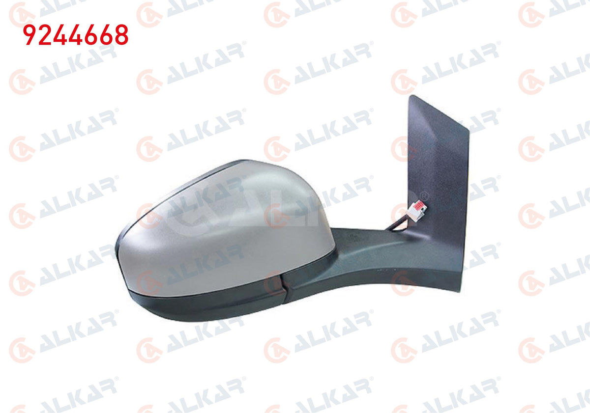 Alkar 9244668 Outer Rear View Mirror Right Electric Heated Primed Ford Transit Courier 2014 — Mirrors