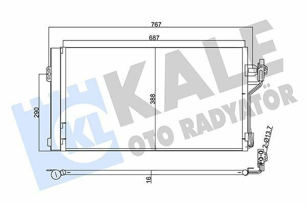 KALE Air Conditioning Radiator (Condenser) - Fits 08 Vito Viano — Radiators & Fans