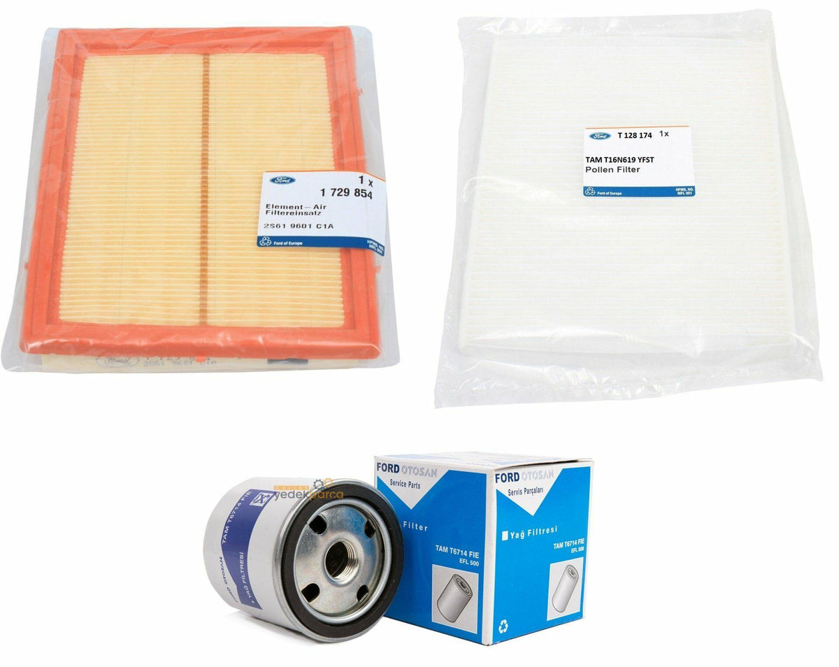 Ford Fiesta 2003-2007 Oil Maintenance Filter Set - Genuine Ford Parts — Maintenance & Service Kits