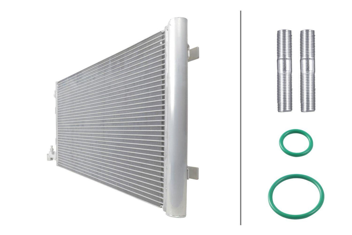 Hella 8FC366221-121 A/C Condenser (Kondanser) Renault Fluence Megane III Scenic III Grand Scenic I — Condensers & Evaporators