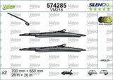 VALEO Windshield Wiper Set 574285 - 28in/26in for Peugeot 307 2001-2004 — Wipers