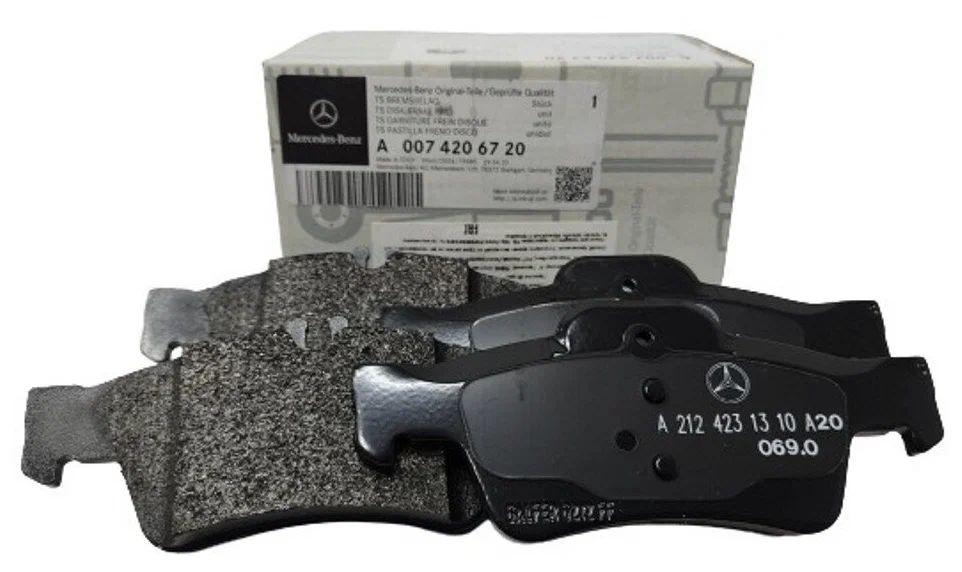 mercedes-benz-a0074206720-rear-brake-pads, installation-of-mercedes-benz-brake-pads Mercedes-Benz A0074206720 Brake Pads - Rear for Models W211, W212, W220, W221 | High-Quality Performance Mercedes-Benz Brake Pads - A0074206720 for W211-221 brake-pads, mercedes-benz, car-parts, automotive, w211, w212, w220, w221, high-performance, ai-generated