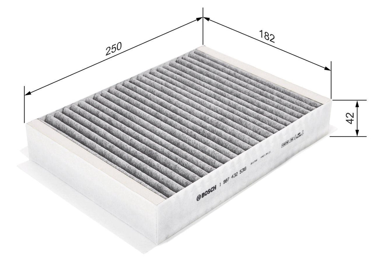 Bosch 1987432536 Cabin Air Filter Jaguar Active with Carbon Cabin Air Filter — Air & Cabin Filters
