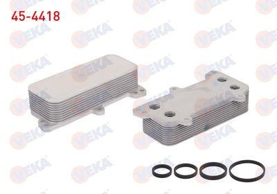 Veka 45-4418 Oil Cooler with Gasket Single Volkswagen Transporter V 2.5 TDI 2003-2011 — Oil System
