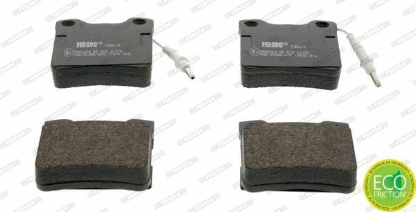 FERODO FDB619 - Rear Brake Pads (Plug-in) for V-Class 638/2 (97-03) & Vito 638 (97-03), P406 P605 P607 (95-08)
