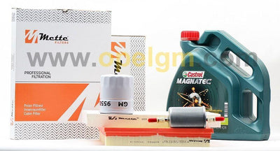 Castrol Opel Corsa B 1.4 Maintenance Kit - 10W-40 Engine Oil, Filters — Maintenance & Service Kits