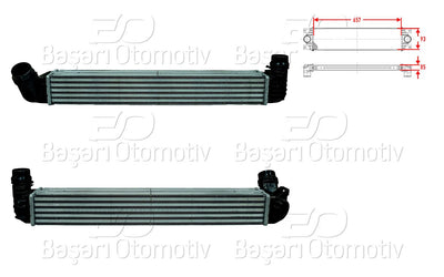 Wisco 3113816-00 Turbo Radiator (Intercooler) 657X93x85 Renault Fluence 1.5 CDI 10 > — Radiators & Fans