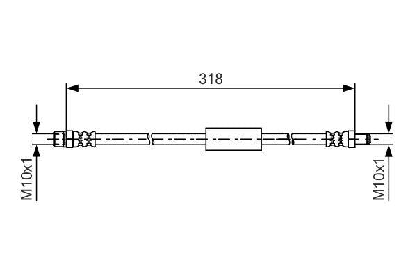 Bosch 1987481618 Brake Hose (Bmw — Brake Hydraulics