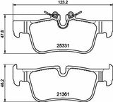 HELLA Pagid Rear Brake Pads 8DB355021-681 - Perfect Fit for BMW and Mini