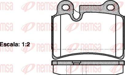 REMSA 1240.00 Brake Pad Touareg 7La. 7L6. 7L7 10 02-Xx — Brake Pads