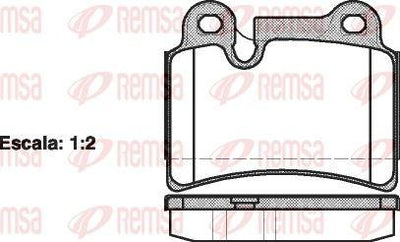 REMSA 1240.00 Brake Pad Touareg 7La. 7L6. 7L7 10 02-Xx — Brake Pads