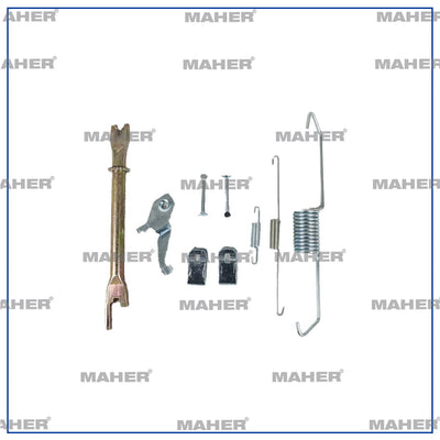 MAHER 23309 Brake Plate Spring Set Rear L-200 06-15 Cr Right