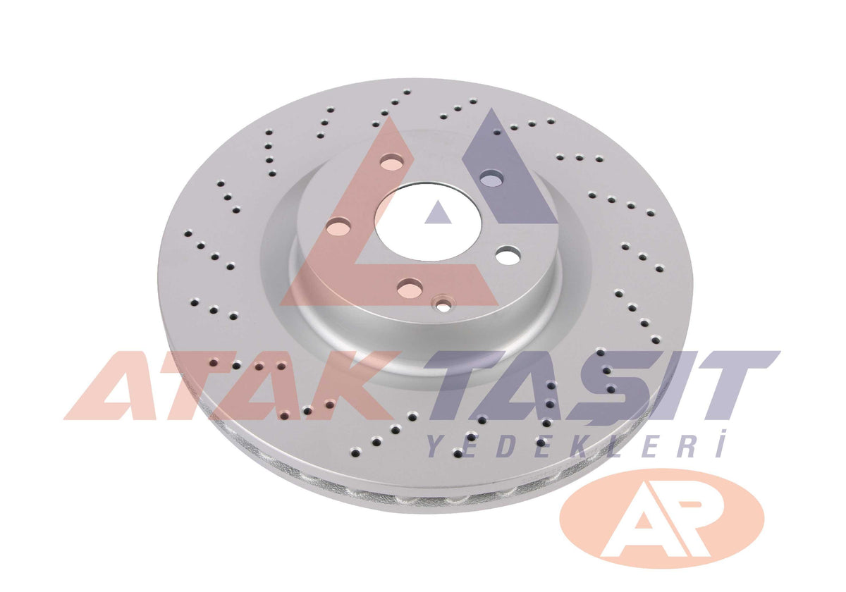 AP M2080VR Brake Disc Front Air Klamalı Performance Drilled 5 Bjn 344X32x67x64 — Brake Rotors & Drums