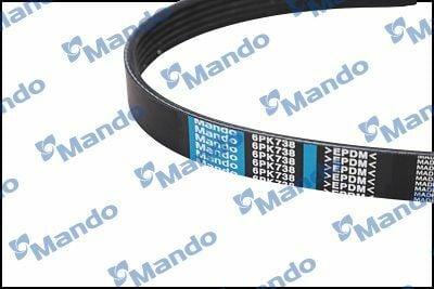 mando-v-belt-golf-polo-1-4-16v-6pk738, v-belt-for-golf-polo-vehicle-part MANDO V Belt MB6PK738 - Durable 6 Rib Design for Golf and Polo 1.4 16V | 29.1 in. MANDO V Belt for Golf and Polo - Premium Quality v-belt, mando, golf, polo, 1-4-16v, automotive-parts, mechanics, vehicle-owners, drivers, ai-generated
