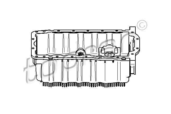 TOPRAN Oil Pan with Sensor for VW Golf 2004-2014, Passat 2006-2011, Audi A3 2004-2013 — Oil System