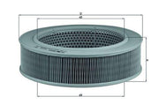 mahle lx264 air filter front view, mahle lx264 air filter side view, mahle lx264 air filter with dimensions MAHLE LX264 Air Filter - Suitable for W123 & S123 Models | 3.1 in Height MAHLE LX264 Air Filter for Classic Vehicles mahle, air-filter, classic-cars, automotive, car-maintenance, vehicle-parts, mechanics, car-owners, engine-performance, ai-generated