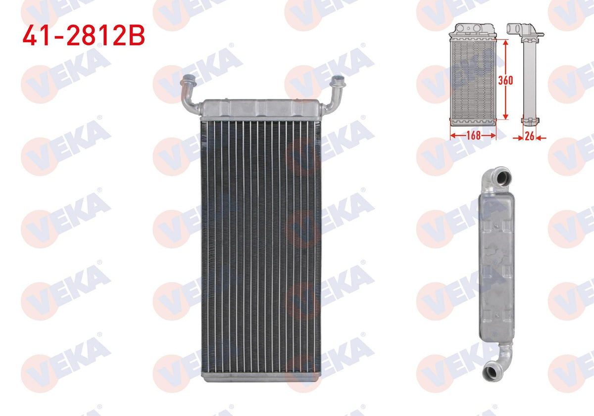 Veka 41-2812B Heater Core Brazing Mercedes Vito (W639) 111 CDI-113 CDI-115 CDI-116 CDI-110 CDI-109 CDI 2003 — Heater & Blower