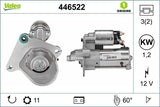 VALEO Starter Motor 446522 — Starting & Charging