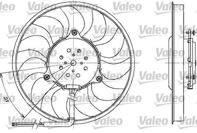 VALEO Fan Motor for VW A4 2001-2008 & A6 2002-2005 - 12V, 250W — Motors, Pumps & Antennas