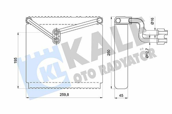 Kale Radiator Evaporator for Hyundai Accent III 1.4Gl 1.5Crdi 1.6Gls 05-10 — Condensers & Evaporators