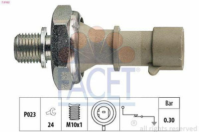 FACET Oil Pressure Switch 7.0162 - Oil Pressure Sender for Astra G & H — Switches & Relays